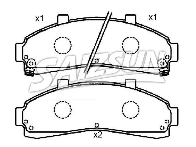 Brake Pad Set:2L54-2001A