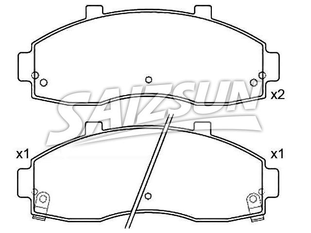 Pastillas de freno Brake Pad Set:0K72A-33-28Z