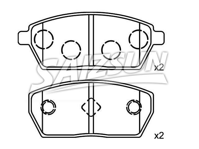 Brake Pad Set:55200-62874