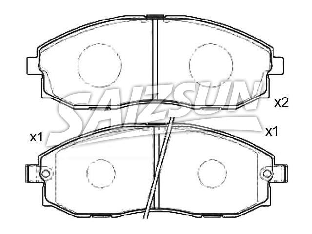 Pastillas de freno Brake Pad Set:58101-4AA00