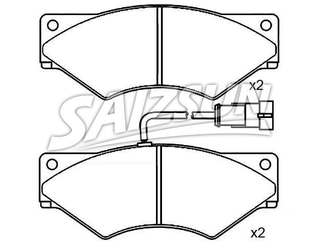 Pastillas de freno Brake Pad Set:190 6427