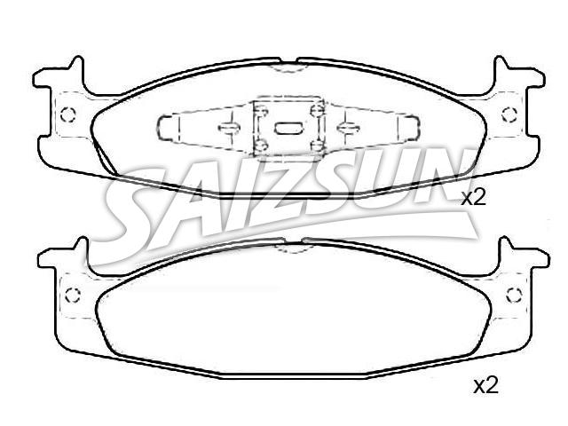 Pastillas de freno Brake Pad Set:F4TZ-2001-A