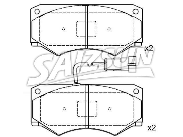 Pastillas de freno Brake Pad Set:190 6430