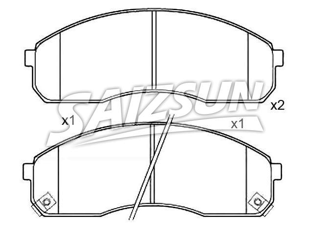Pastillas de freno Brake Pad Set:0K56A-33-23Z