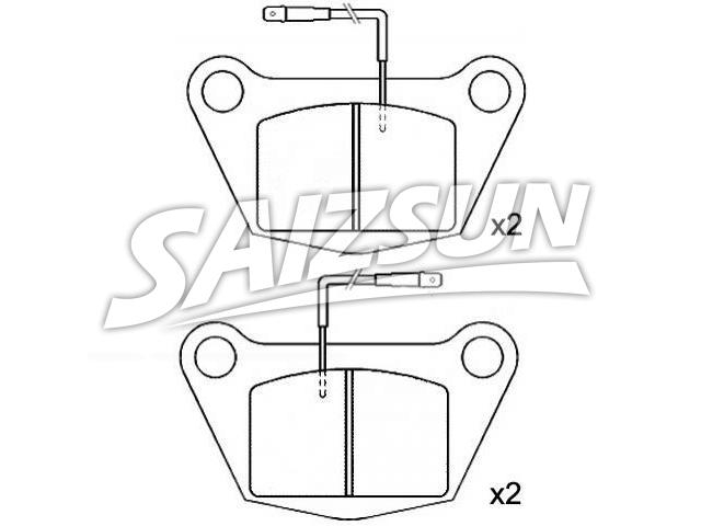 Pastillas de freno Brake Pad Set:141456