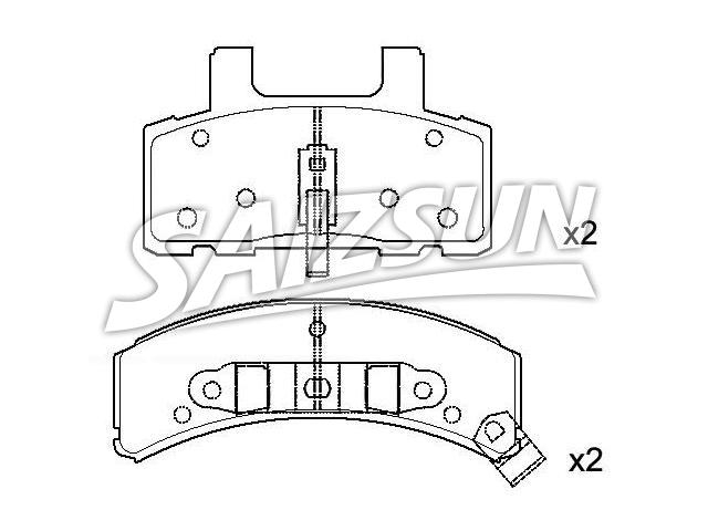 Pastillas de freno Brake Pad Set:1232 1430