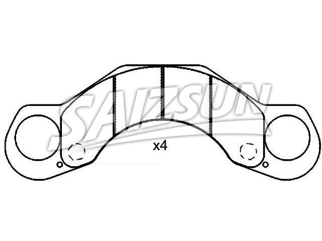 Pastillas de freno Brake Pad Set:150428