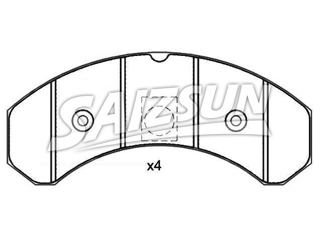 刹车片 Brake Pad Set:8 284 000 224