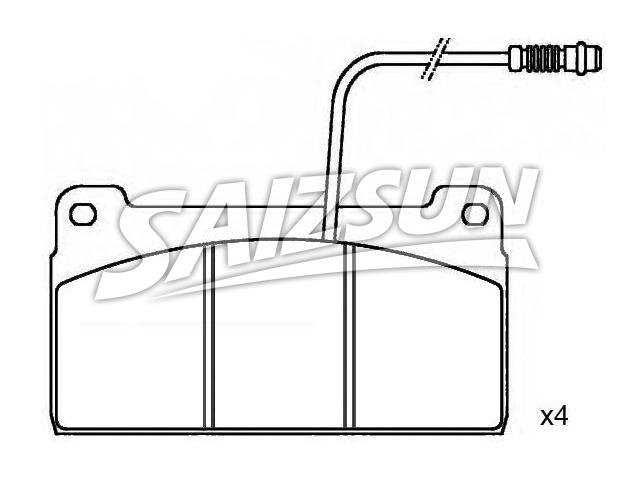 刹车片 Brake Pad Set:001 420 91 20