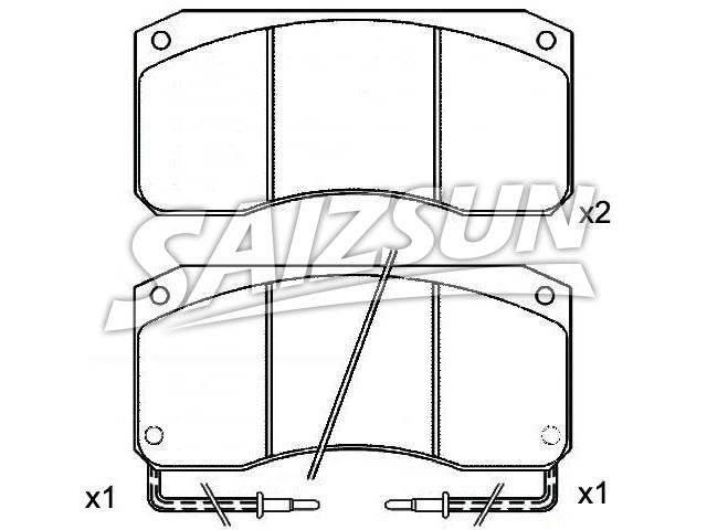 刹车片 Brake Pad Set:5000 297 198