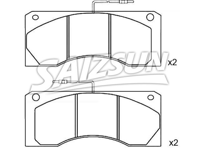刹车片 Brake Pad Set:5000 814 345