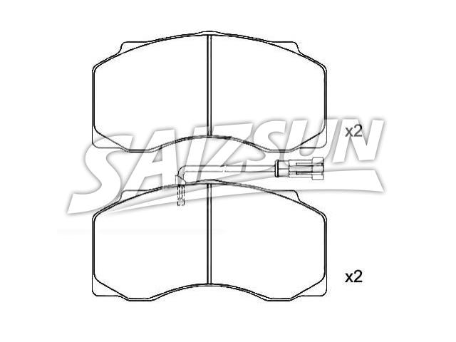 刹车片 Brake Pad Set:AMPA 697