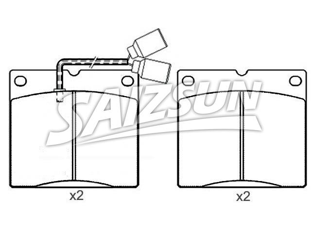 刹车片 Brake Pad Set:151222