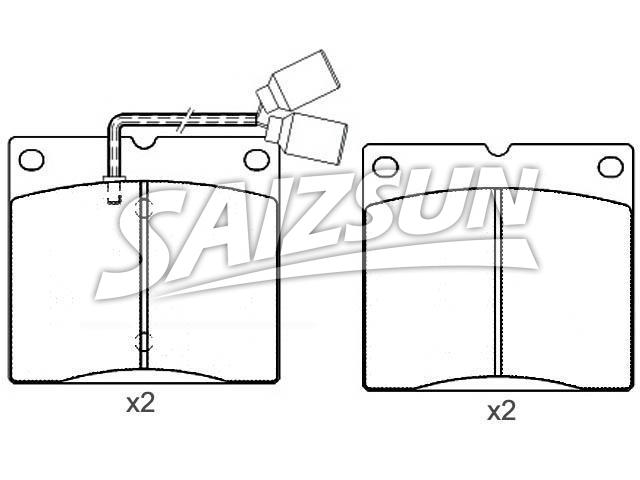 刹车片 Brake Pad Set:151223