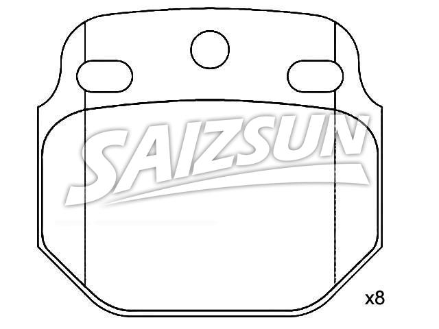 刹车片 Brake Pad Set:190 6118