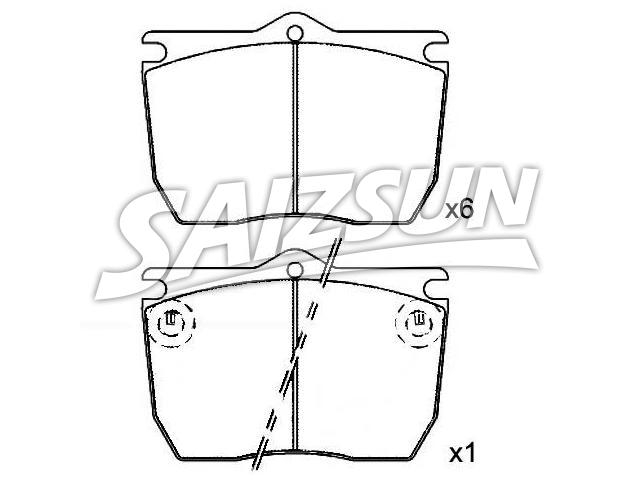 刹车片 Brake Pad Set:190 6216