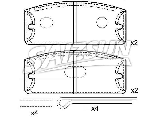 тормозная кладка Brake Pad Set:0996031700