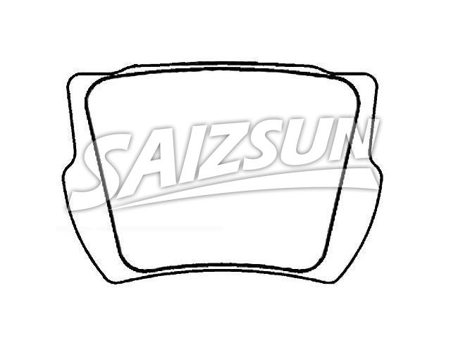 тормозная кладка Brake Pad Set:180040