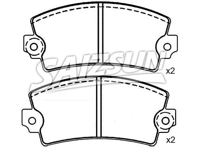 тормозная кладка Brake Pad Set:77 01 201 095