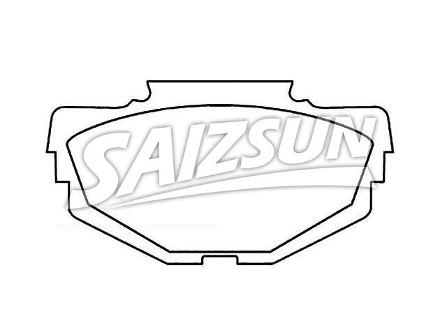 тормозная кладка Brake Pad Set:GBP00106