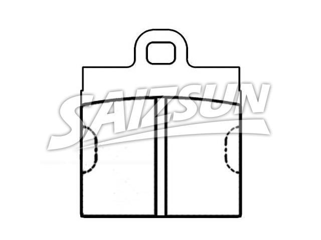 тормозная кладка Brake Pad Set:111 698 151 A