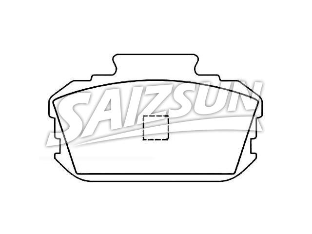 тормозная кладка Brake Pad Set:41060-A1125