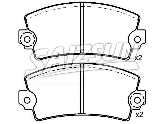 тормозная кладка Brake Pad Set:4248.67