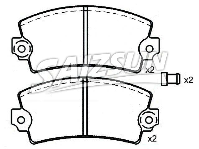 тормозная кладка Brake Pad Set:4 320 271