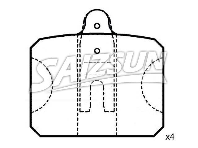 тормозная кладка Brake Pad Set:111 430 188