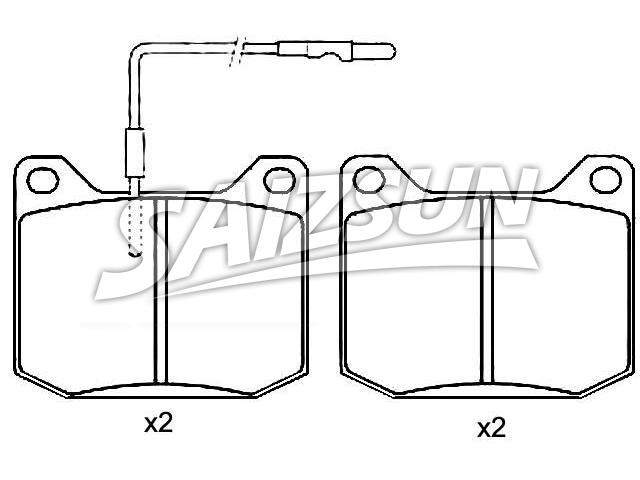 тормозная кладка Brake Pad Set:001 367 50 00