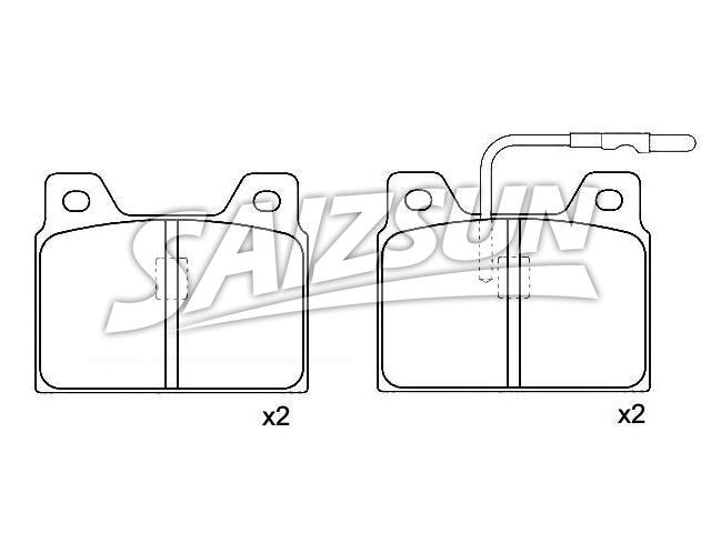 тормозная кладка Brake Pad Set:4245.57
