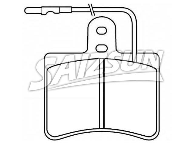 тормозная кладка Brake Pad Set:75 530 830