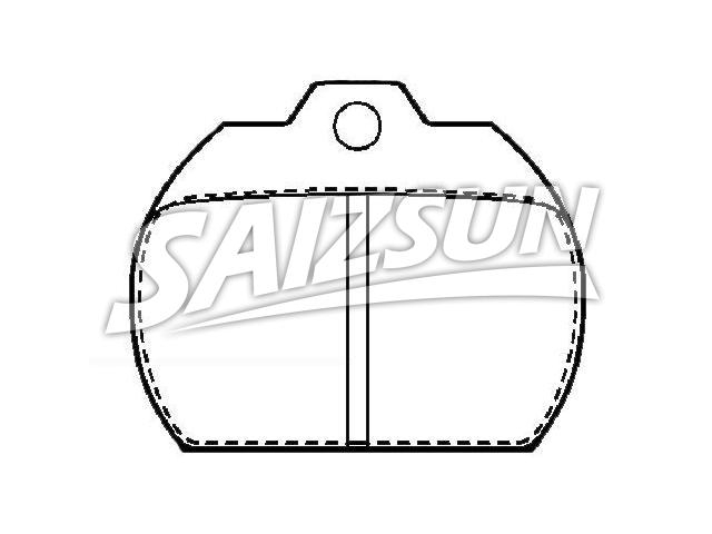 тормозная кладка Brake Pad Set:111 698 151 B
