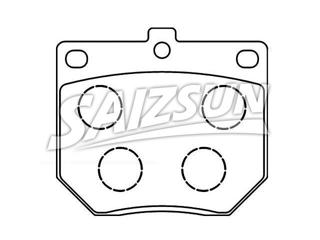 тормозная кладка Brake Pad Set:41060-A1485