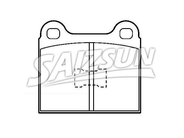 тормозная кладка Brake Pad Set:171 698 151 E