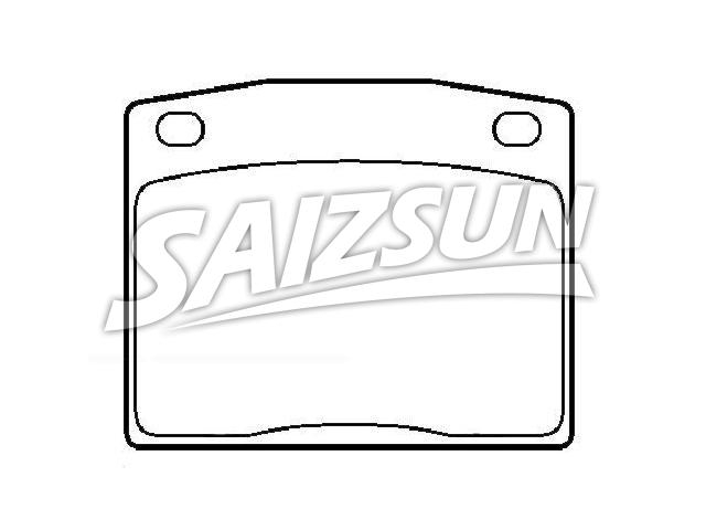 тормозная кладка Brake Pad Set:45022-634-003
