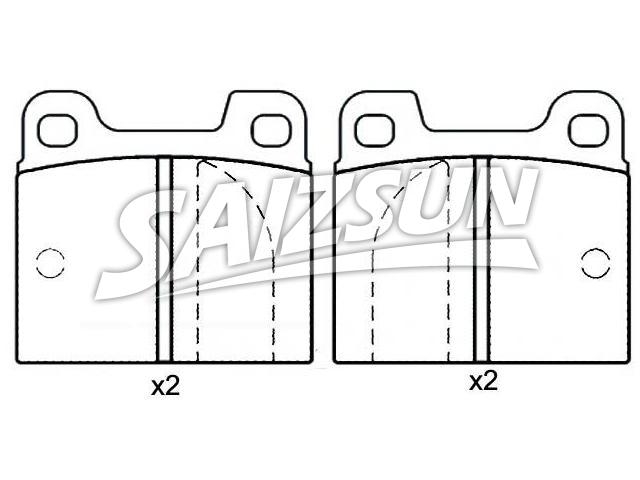 тормозная кладка Brake Pad Set:0060 750 556