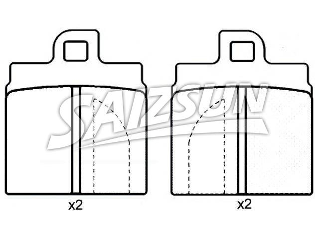 тормозная кладка Brake Pad Set:0060 750 567