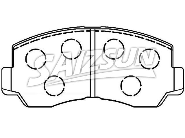 тормозная кладка Brake Pad Set:MB 407 216