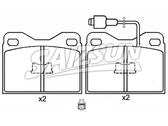 тормозная кладка Brake Pad Set:4245.04