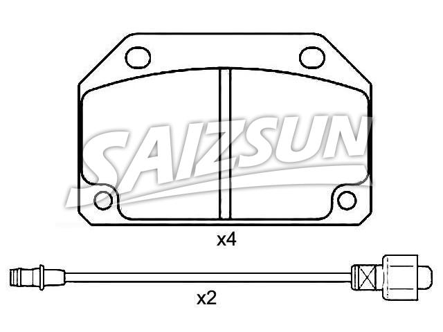 тормозная кладка Brake Pad Set:176 991 00