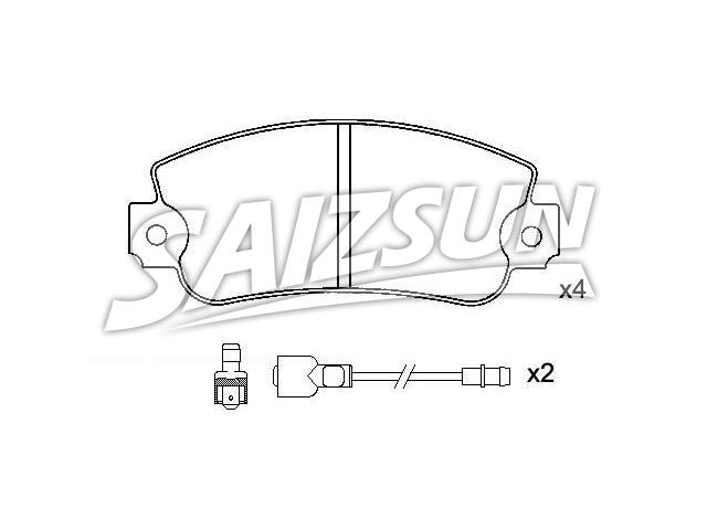 тормозная кладка Brake Pad Set:174 750 91