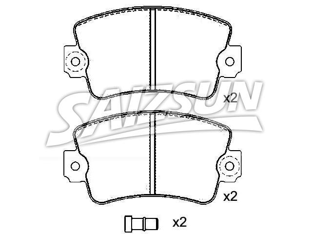 тормозная кладка Brake Pad Set:77 01 201 709