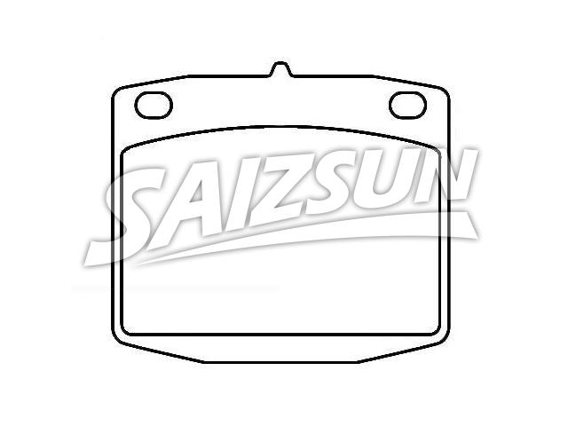 тормозная кладка Brake Pad Set:41060-W5625
