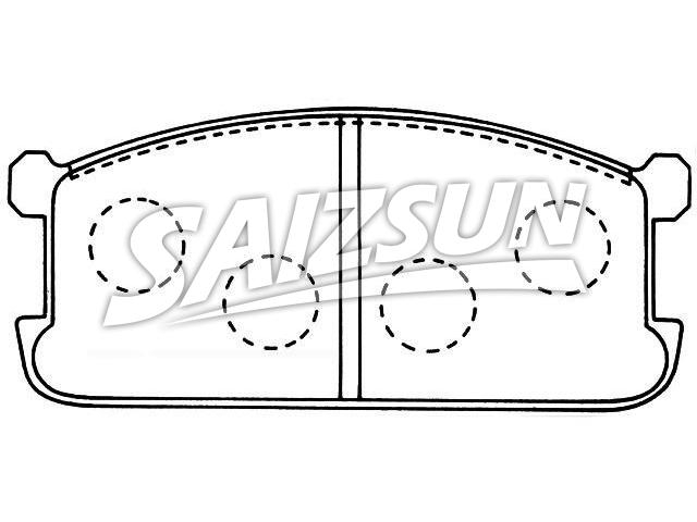 тормозная кладка Brake Pad Set:MB 134 815