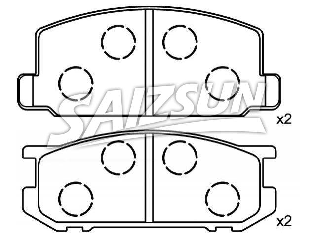 刹车片 Brake Pad Set:04465-12410