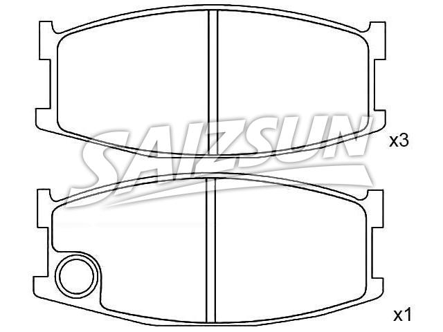 刹车片 Brake Pad Set:8173-49-280