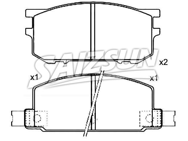 刹车片 Brake Pad Set:72519-1110