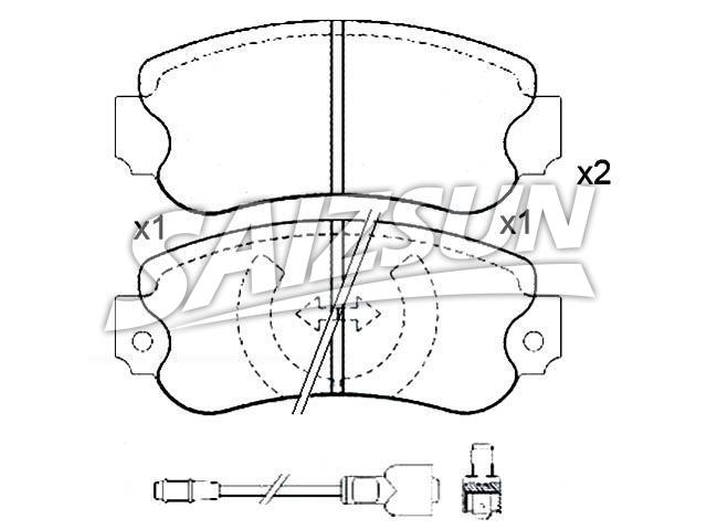 刹车片 Brake Pad Set:001 769 91 00