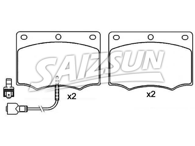 刹车片 Brake Pad Set:78GB-2K0-21-AA